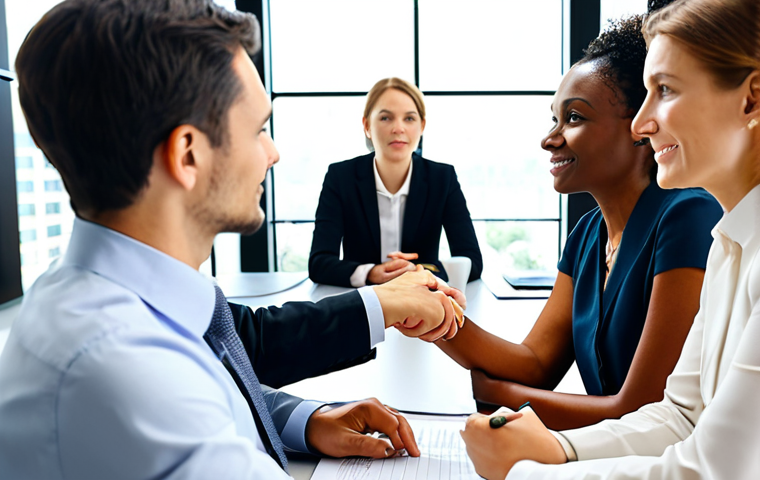 Empathy in a Business Setting**
"A diverse team of professionals, fully clothed in appropriate business attire, are actively listening to each other during a meeting in a modern, sunlit office. The atmosphere is collaborative and supportive. safe for work, professional, modest clothing, perfect anatomy, correct proportions, natural pose, well-formed hands, proper finger count, natural body proportions, high quality."
**