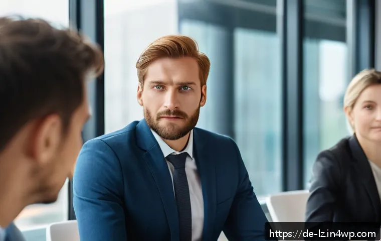 패턴 인식 능력과 감정 지능의 관계 - A professional German office setting with diverse colleagues engaged in a meeting, focused on subtle...